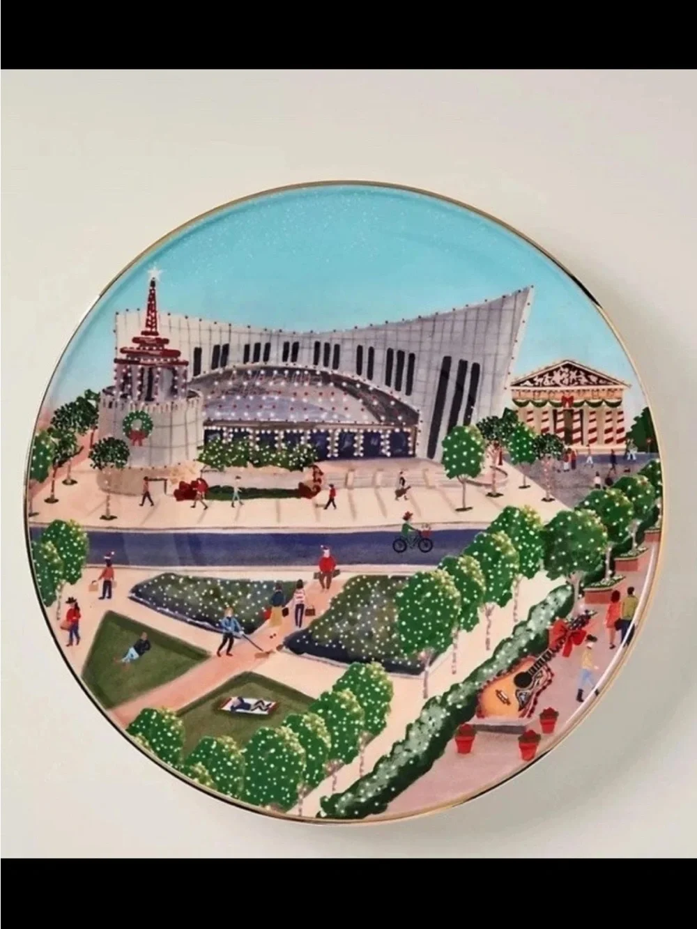 NIB Anthropologie Holiday in the City Plate Nashville 2025